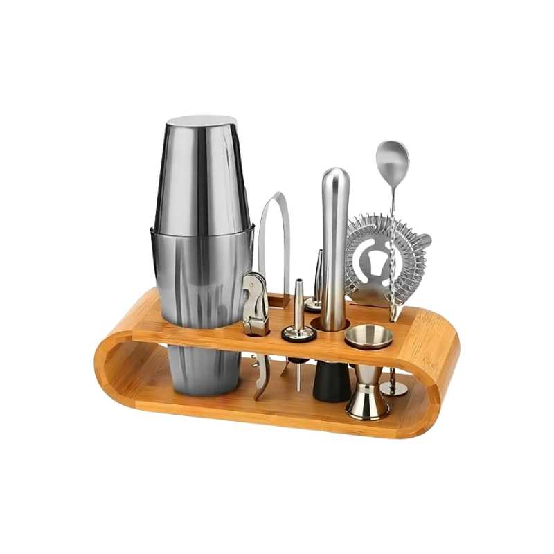 Vosco VSC-900B 10 Parça Avantajlı Kokteyl Set Boston Shaker - 750 ml